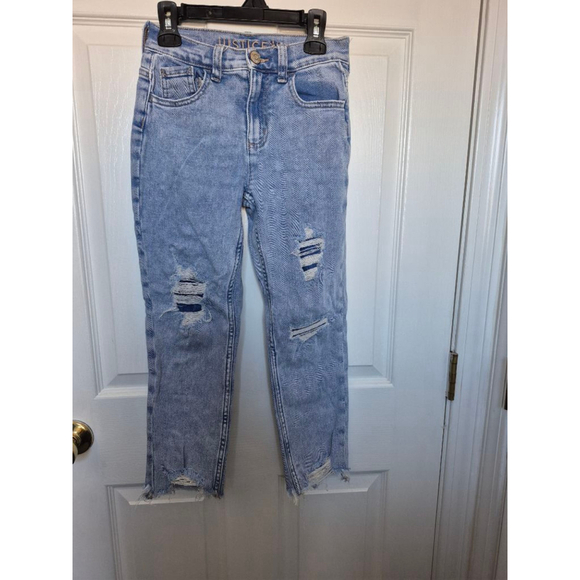Justice Other - Girls Justice Light Blue Distressed Jeans Size 10
